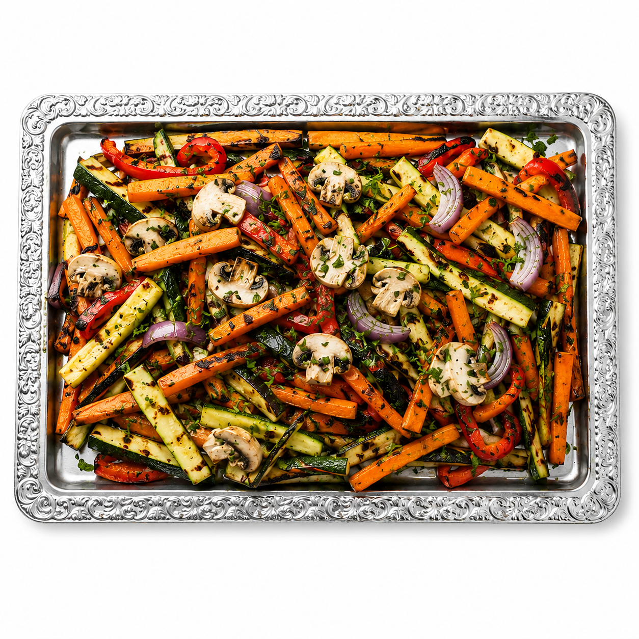 Mediterrane Gemüse-Platte "Verdure alla Griglia" – STORIA Catering München