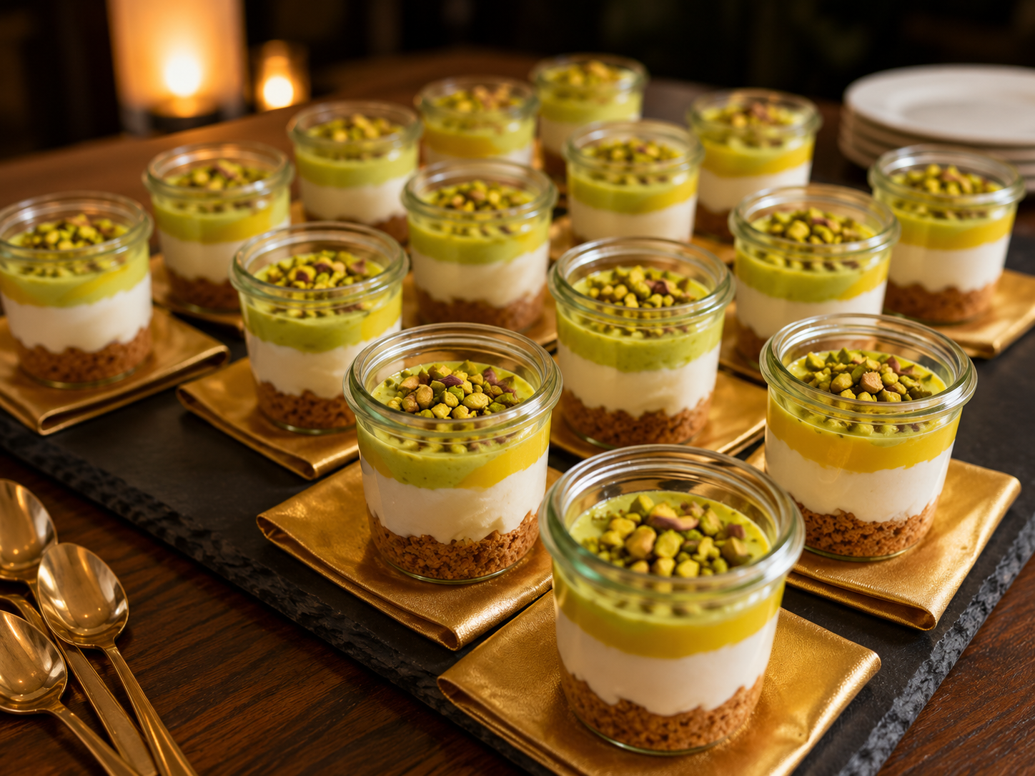 Pistazien-Törtchen – STORIA Catering München