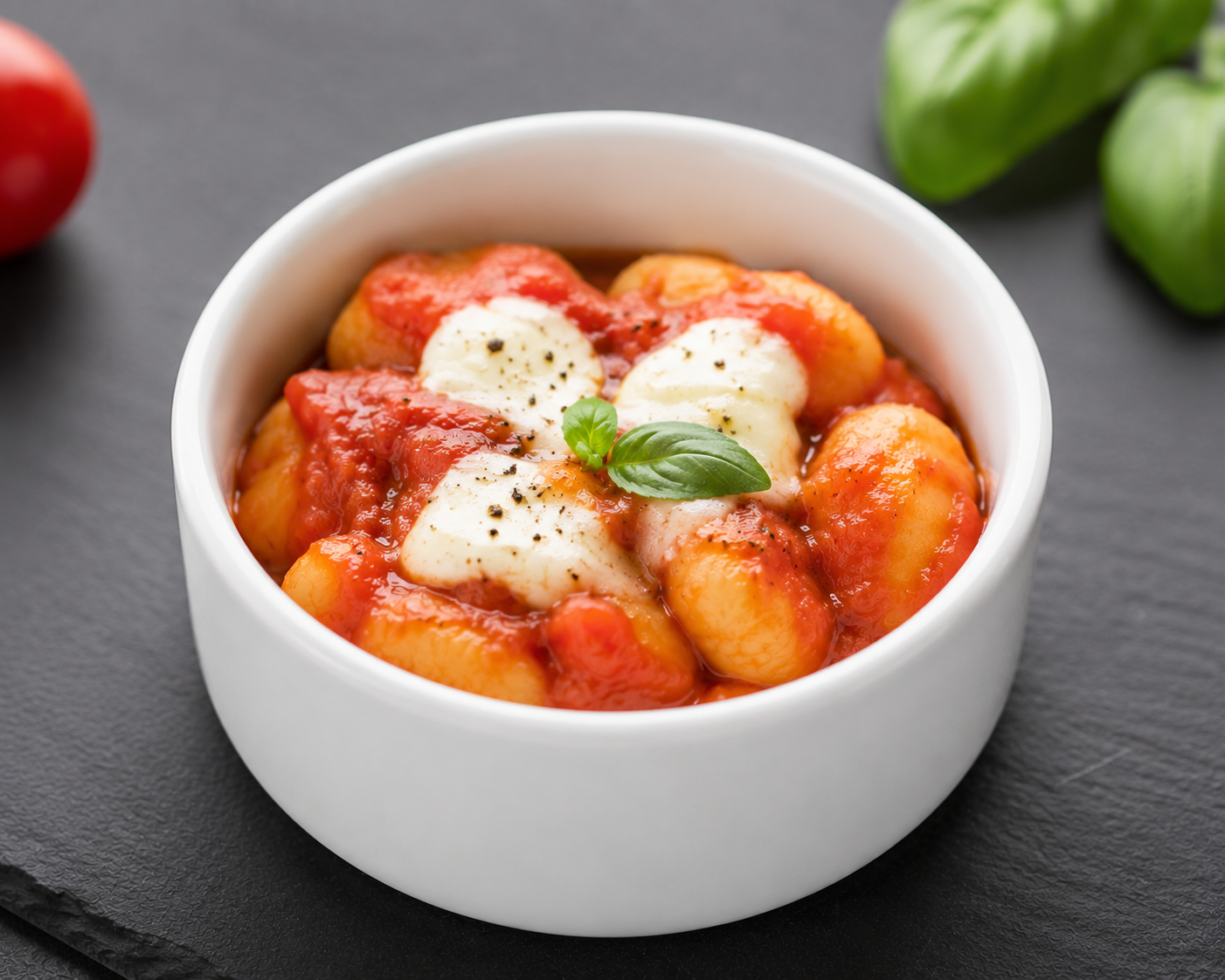 Gnocchi al Pomodoro e Mozzarella – STORIA Catering München